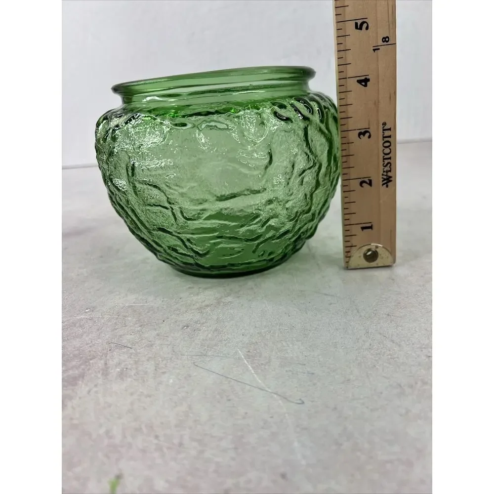 Rose Bowl Vase Retro Green Brody Co Cleveland‎ USA Vintage Home Decor